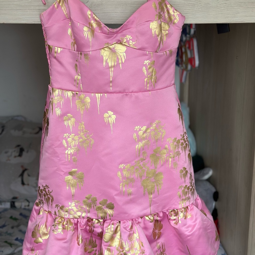 Cynthia Rowley, Pink and Gold dress size 4